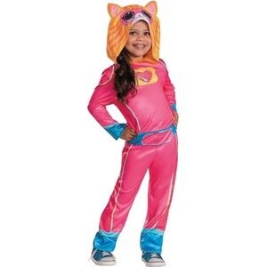Disney‎ Super Kitties Ginny Toddler Costume 2T Pink Cat Ears Hooded Jumpsuit NWT